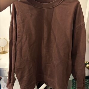 lululemon athletica Chocolate Crew Neck Sweater